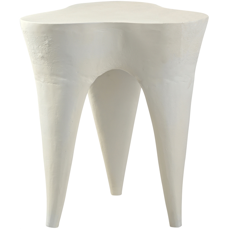 Meridian Furniture Bourges Cream Aluminum End Table