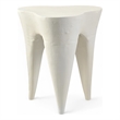 Meridian Furniture Bourges Cream Aluminum End Table