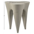 Meridian Furniture Bourges Taupe Aluminum End Table
