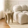Meridian Furniture Bourges Taupe Aluminum End Table