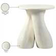 Meridian Furniture Talence Cream Aluminum End Table