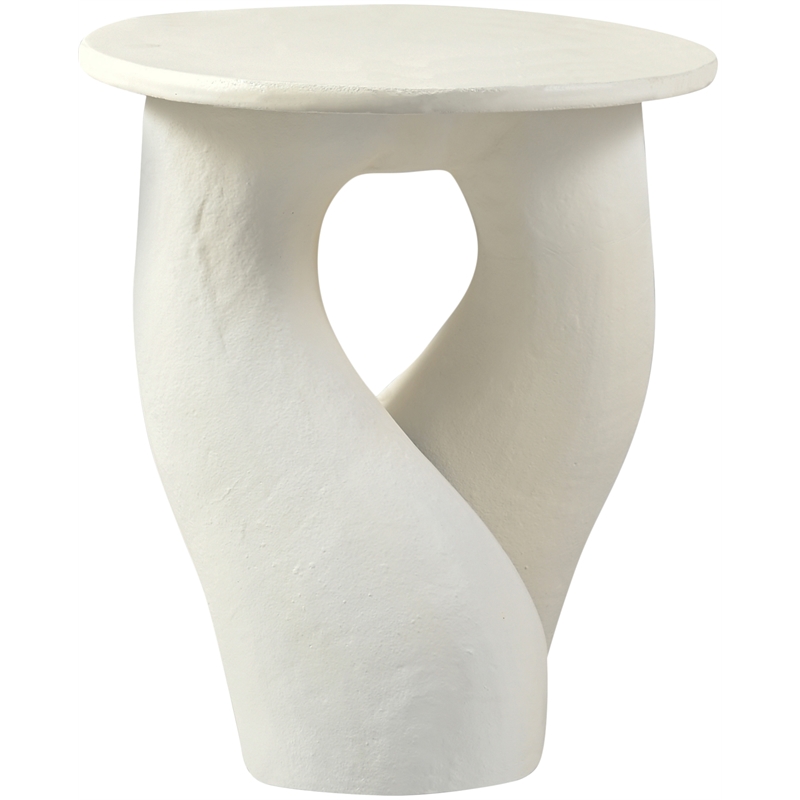 Meridian Furniture Talence Cream Aluminum End Table