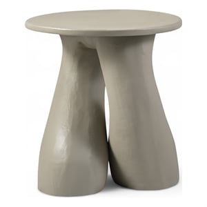 Meridian Furniture Talence Taupe Aluminum End Table