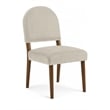 Meridian Furniture Varinelle Cream Velvet Upholstered Dining Chair (Set of 2)