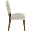 Meridian Furniture Varinelle Cream Velvet Upholstered Dining Chair (Set of 2)