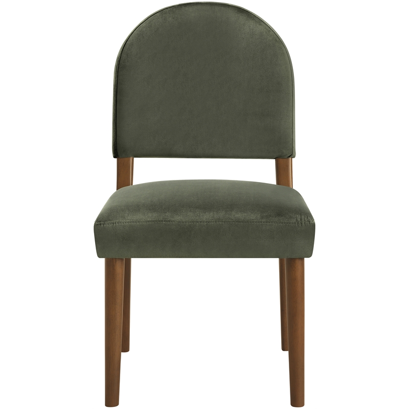 Meridian Furniture Varinelle Green Velvet Upholstered Dining Chair (Set of 2)