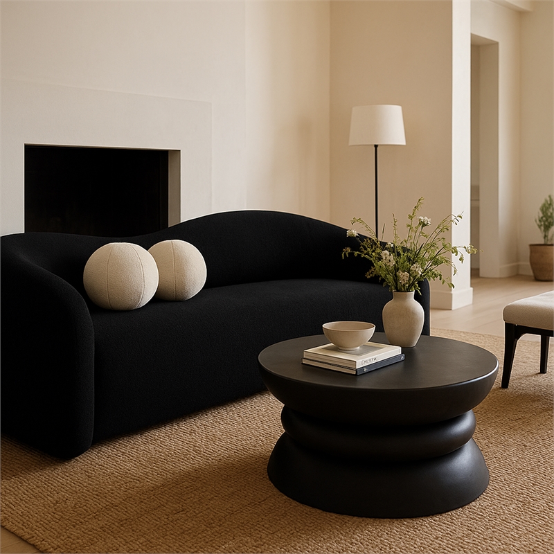 Meridian Furniture Collins Black Aluminum Coffee Table