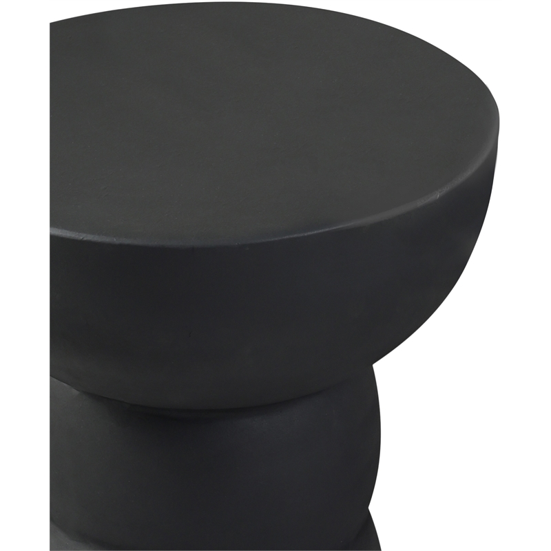 Meridian Furniture Collins Black Aluminum End Table