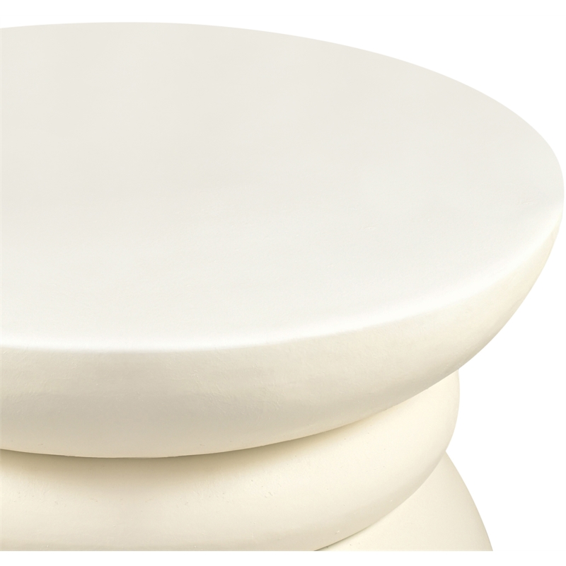 Meridian Furniture Collins Cream Aluminum Coffee Table