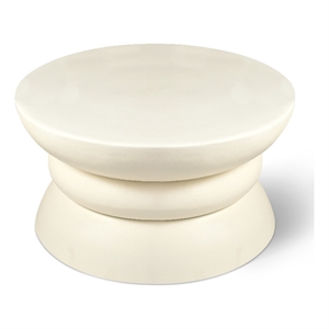 Meridian Furniture Collins Cream Aluminum Coffee Table
