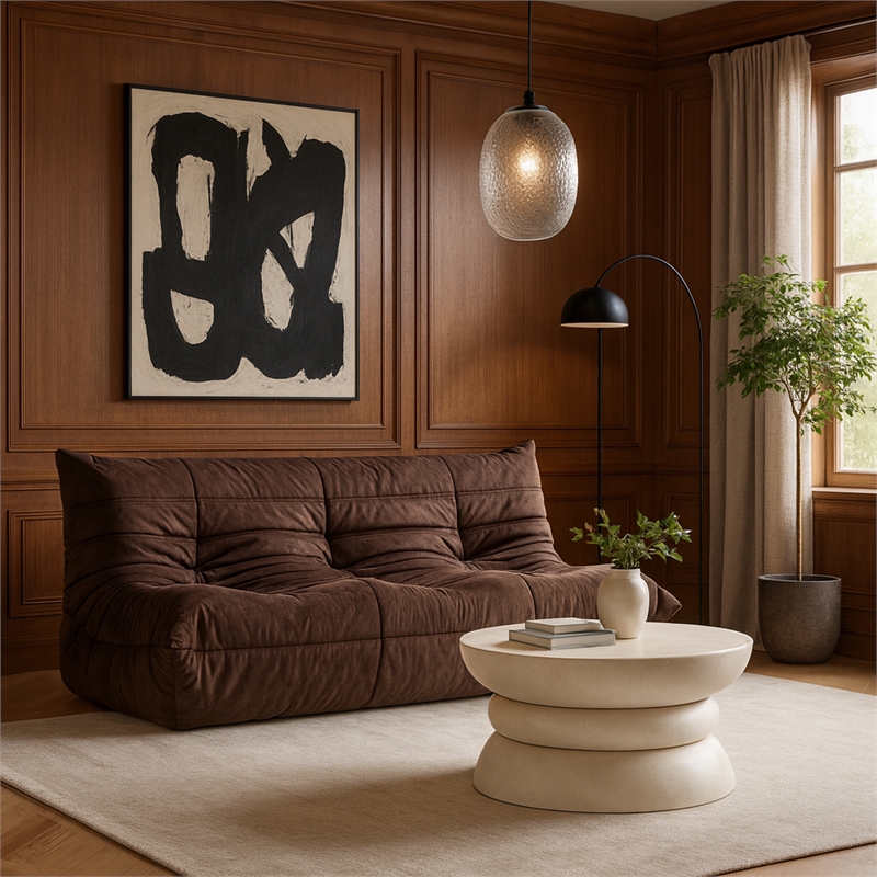 Meridian Furniture Collins Cream Aluminum Coffee Table