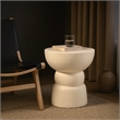 Meridian Furniture Collins Cream Aluminum End Table