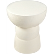 Meridian Furniture Collins Cream Aluminum End Table