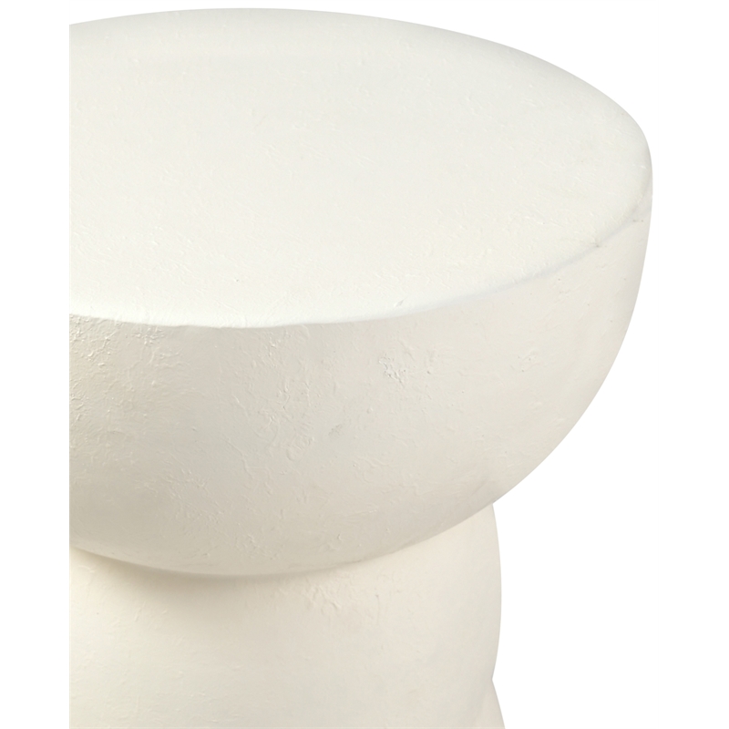 Meridian Furniture Collins Cream Aluminum End Table