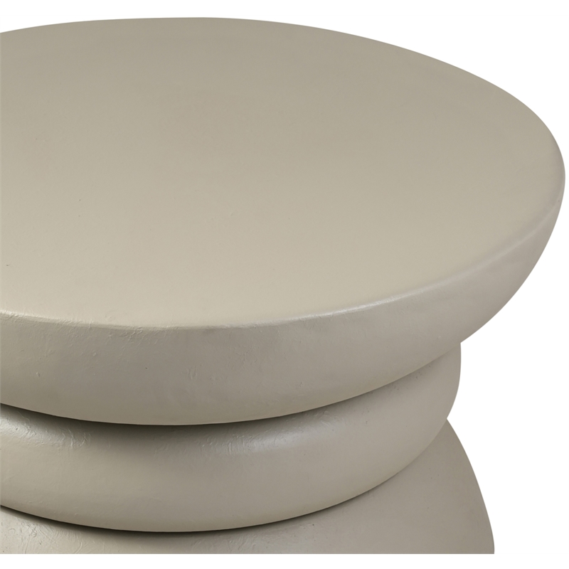 Meridian Furniture Collins Taupe Aluminum Coffee Table