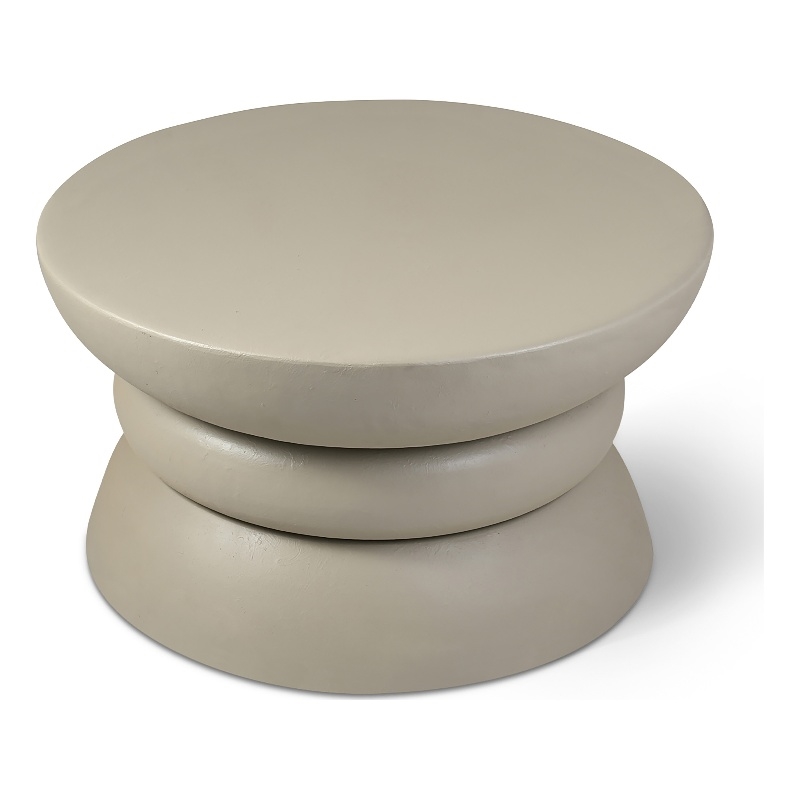 Meridian Furniture Collins Taupe Aluminum Coffee Table