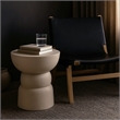 Meridian Furniture Collins Taupe Aluminum End Table