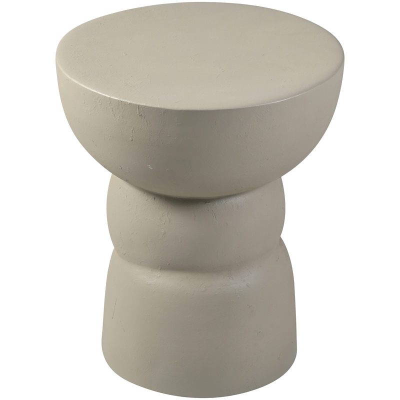 Meridian Furniture Collins Taupe Aluminum End Table