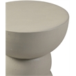 Meridian Furniture Collins Taupe Aluminum End Table