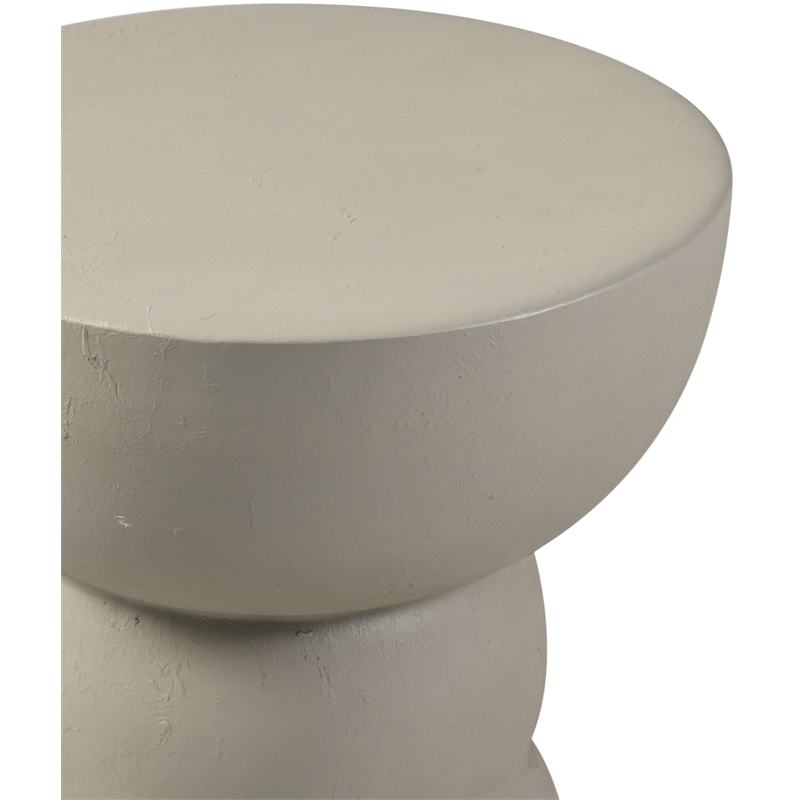 Meridian Furniture Collins Taupe Aluminum End Table