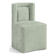 Meridian Furniture Duvina Mint Chenille Fabric Dining Chair