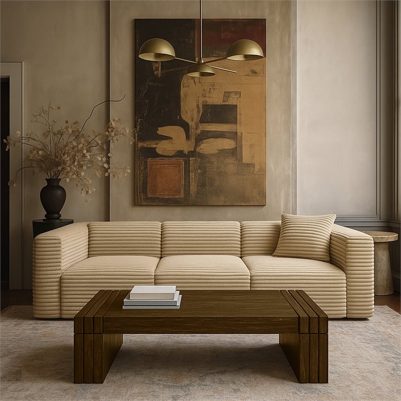 Meridian Furniture Stanton Brown Solid Wood Coffee Table