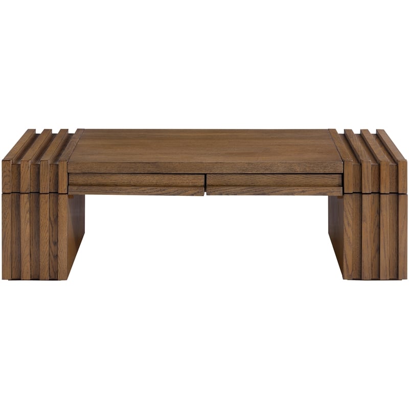 Meridian Furniture Stanton Brown Solid Wood Coffee Table