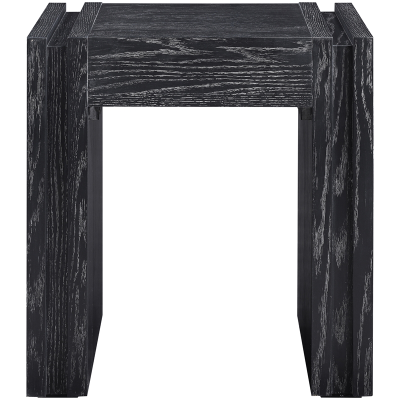 Meridian Furniture Stanton Black Solid Wood End Table