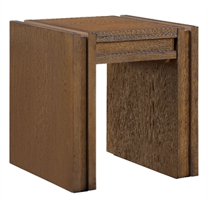 Meridian Furniture Stanton Brown Solid Wood End Table