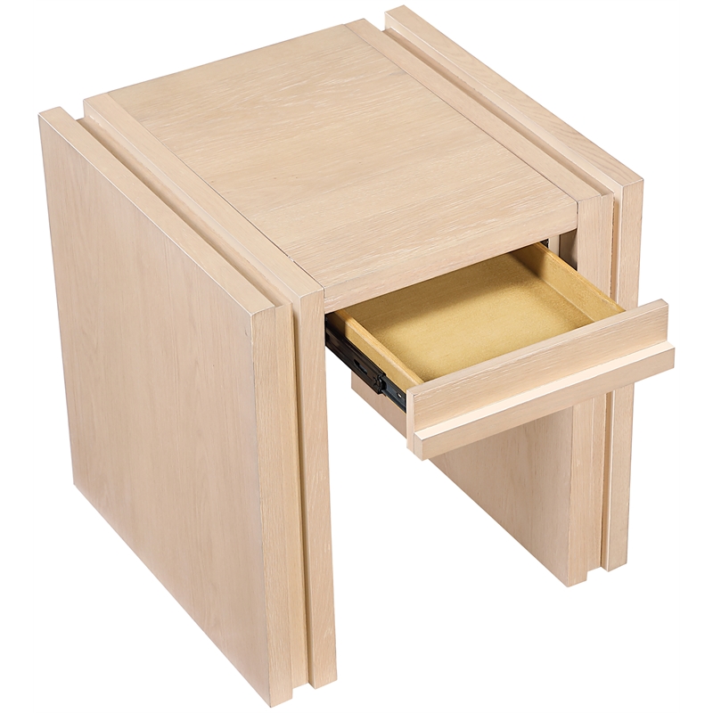 Meridian Furniture Stanton Natural Solid Wood End Table