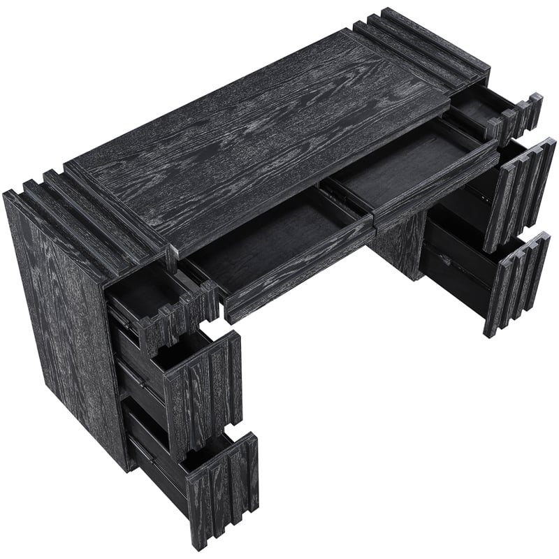 Meridian Furniture Stanton Black Solid Wood Console Table