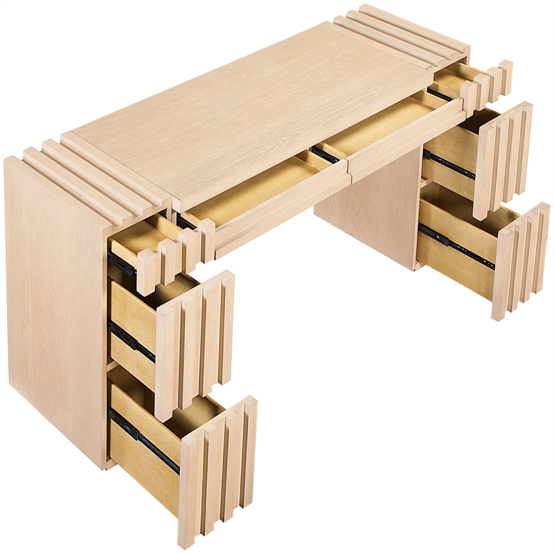 Meridian Furniture Stanton Natural Solid Wood Console Table
