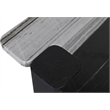 Meridian Furniture Ravenna Panda Marble Top And Oak Wood Base End Table
