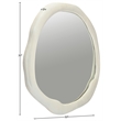 Meridian Furniture Armada Cream Aluminum Mirror