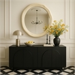 Meridian Furniture Armada Cream Aluminum Mirror