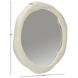 Meridian Furniture Armada Cream Aluminum Mirror
