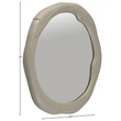 Meridian Furniture Armada Taupe Aluminum Mirror