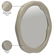 Meridian Furniture Armada Taupe Aluminum Mirror