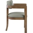 Meridian Furniture Lavrin Olive Vegan Leather Dining Arm Chair (Set of 2)