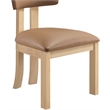 Meridian Furniture Lavrin Cognac Vegan Leather Dining Side Chair (Set of 2)