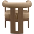 Meridian Furniture Arienzo Beige Velvet Upholstered Accent Chair