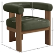 Meridian Furniture Arienzo Green Velvet Upholstered Accent Chair