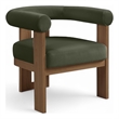 Meridian Furniture Arienzo Green Velvet Upholstered Accent Chair