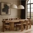 Meridian Furniture Arienzo Beige Velvet Upholstered Dining Chair (Set of 2)