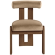Meridian Furniture Arienzo Beige Velvet Upholstered Dining Chair (Set of 2)