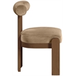 Meridian Furniture Arienzo Beige Velvet Upholstered Dining Chair (Set of 2)