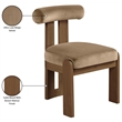 Meridian Furniture Arienzo Beige Velvet Upholstered Dining Chair (Set of 2)