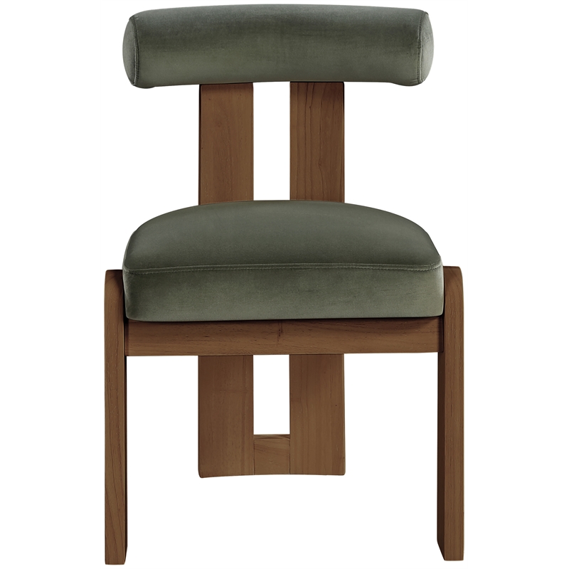 Meridian Furniture Arienzo Green Velvet Upholstered Dining Chair (Set of 2)