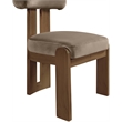 Meridian Furniture Arienzo Taupe Velvet Upholstered Dining Chair (Set of 2)