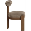 Meridian Furniture Arienzo Taupe Velvet Upholstered Dining Chair (Set of 2)